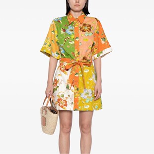 Sleev tton Floral Print Linen And Short 2025 Lace Women