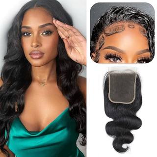 5x5 Body Wave Human Hair Lace Frontal Closure HD Swiss Lace