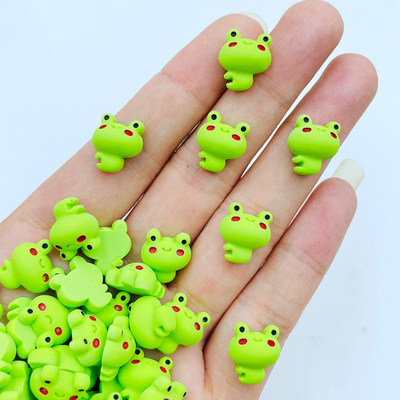 20 Pcs New Cute Mini Kawaii Cartoon Frog Flat Back Resin Cab