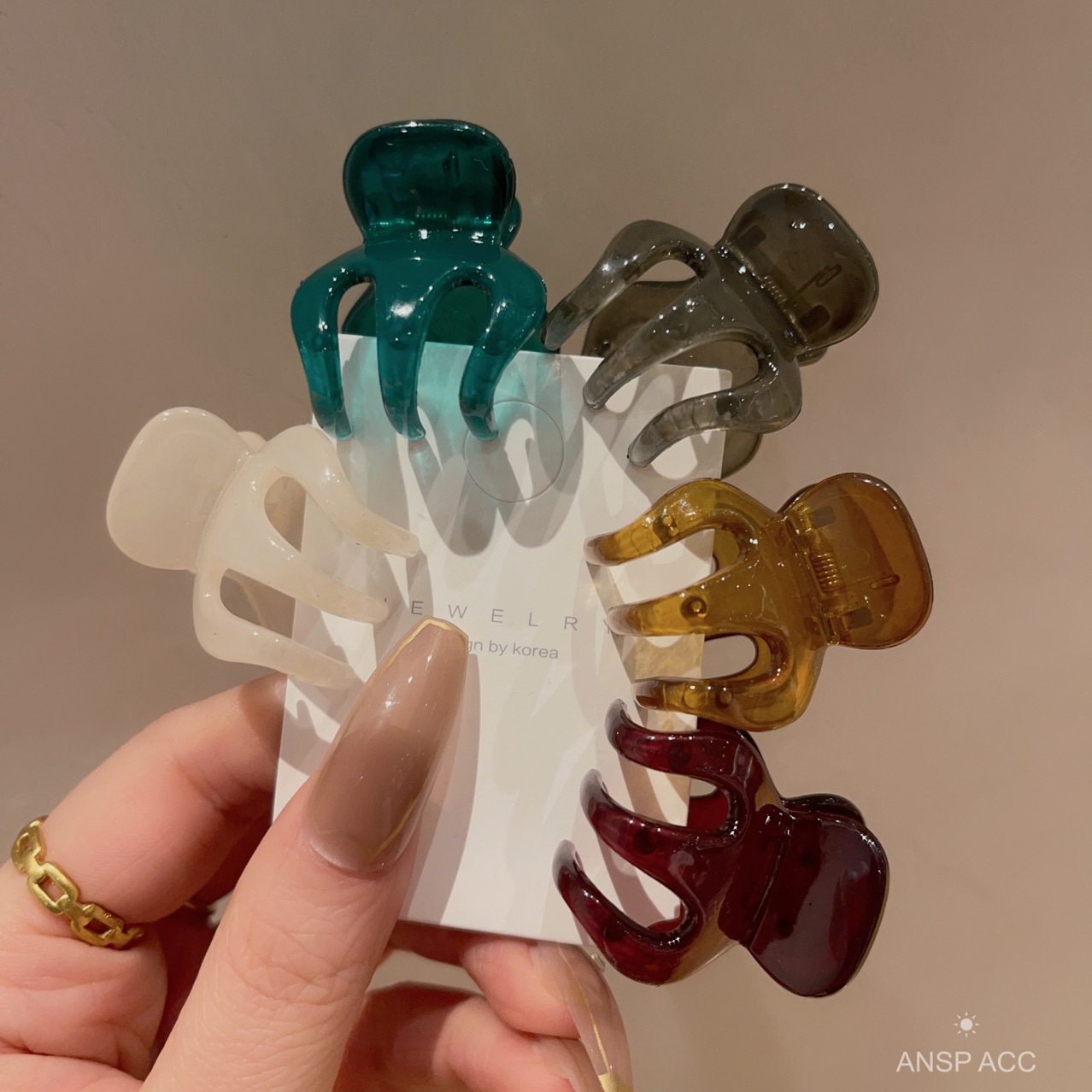 2023年初夏新品果冻色系小号发抓可爱少女碎发夹刘海夹高马尾抓夹