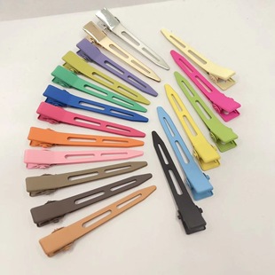 糖果色无痕手感漆鸭嘴夹造型美发分区夹发夹发根蓬松夹定位夹批发