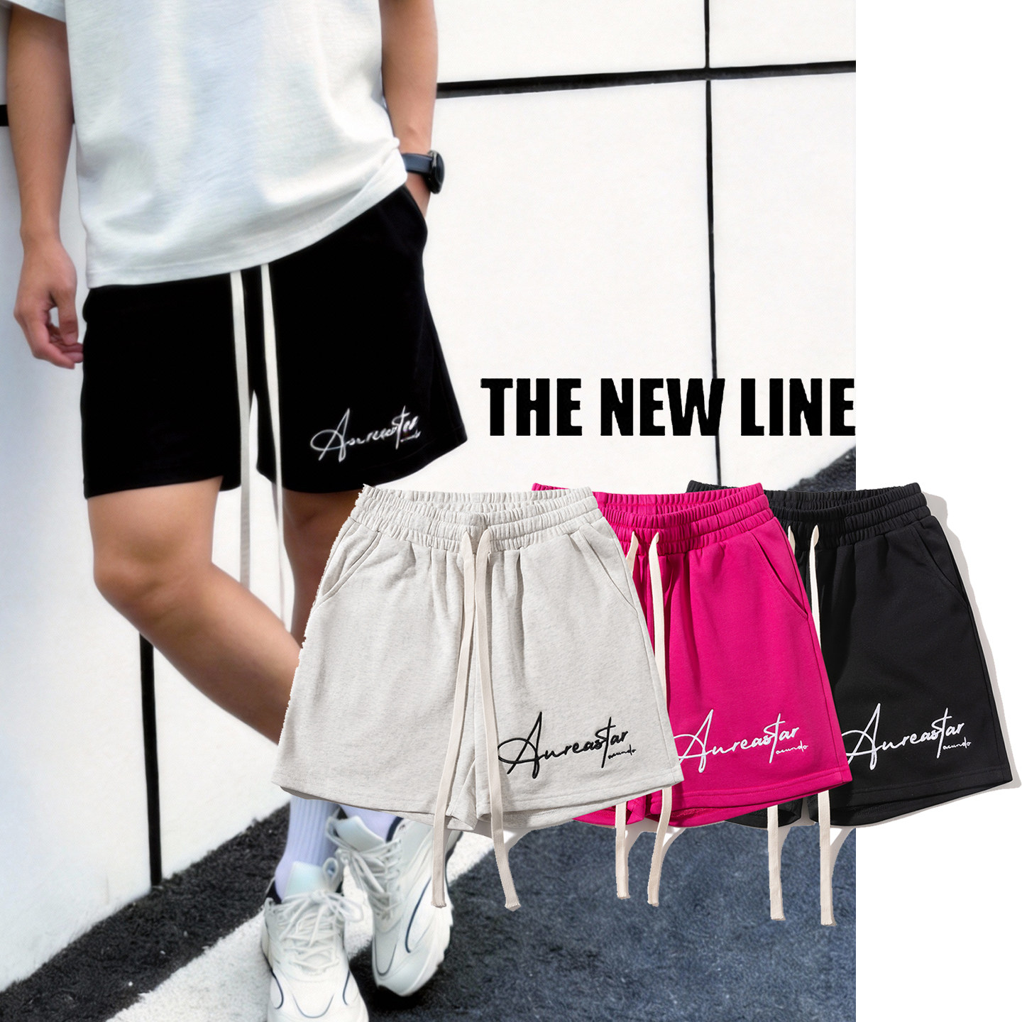 短裤男宽松夏潮牌字母刺绣美式运动速干篮球短裤训练不过膝四分裤,男装,短裤,淘宝优惠券,粉丝福利购,淘宝优惠卷