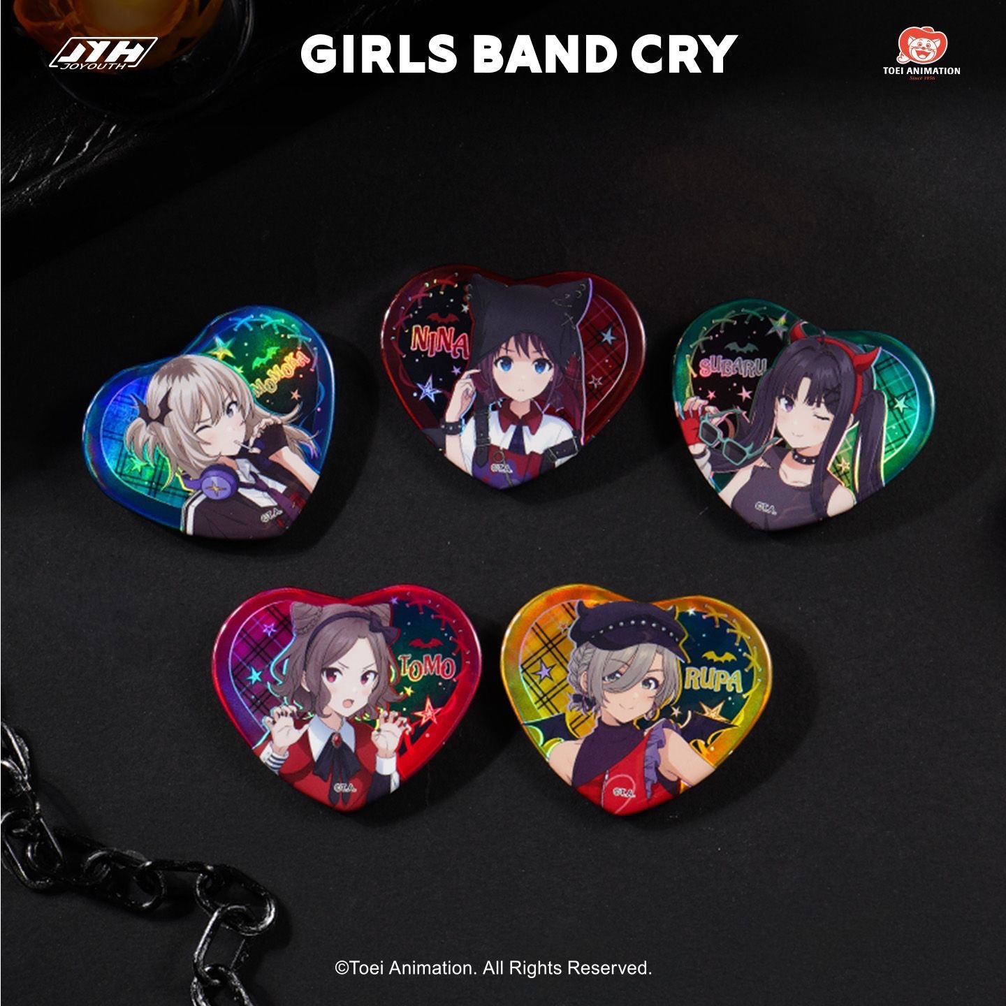 【正版】GIRLS BAND CRY-小恶魔-爱心吧唧盲抽（端盒5个）