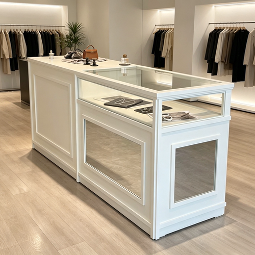 服装店收银台烤漆吧台美容店前台