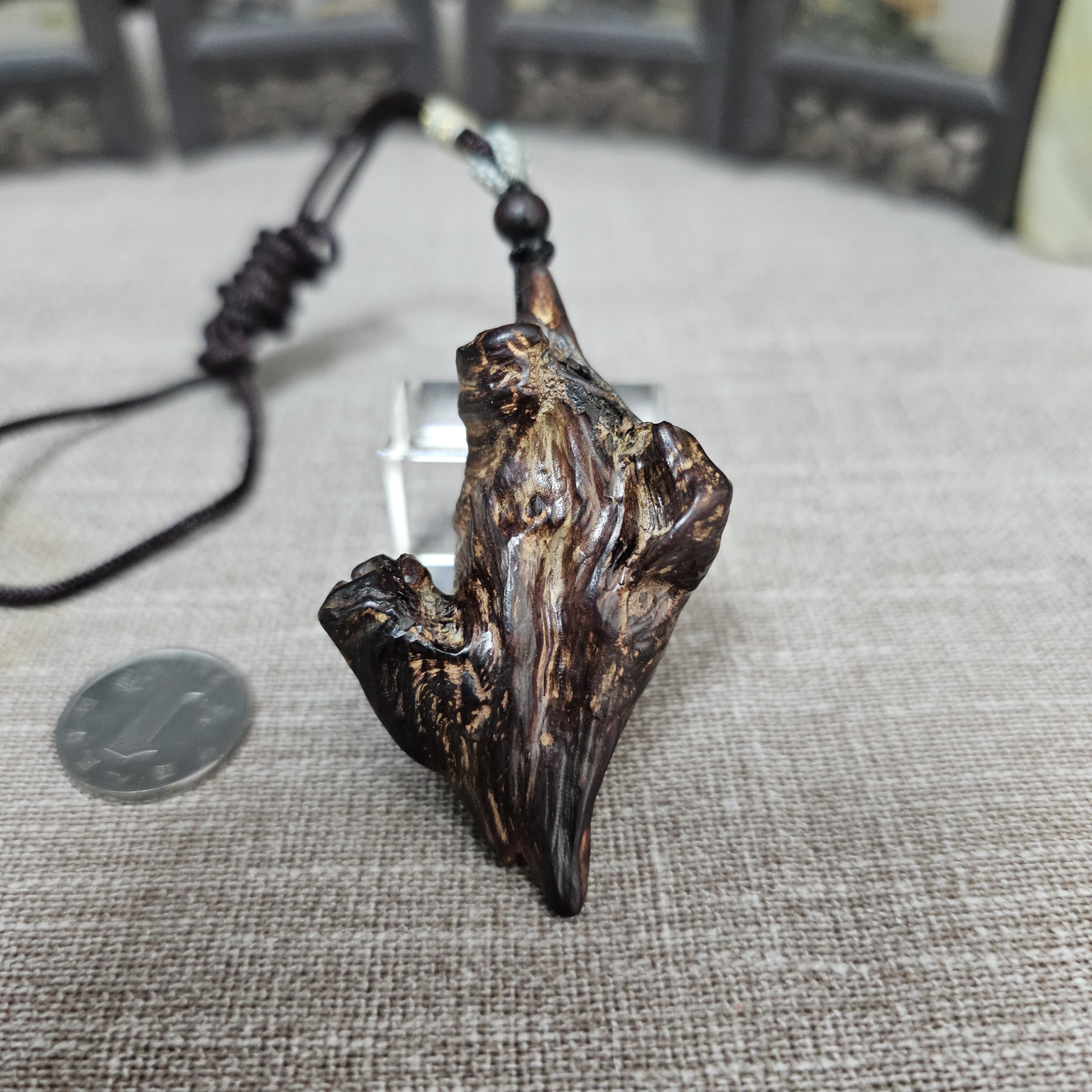 海南降真香级品天然香眼吊坠瘤疤水滴形镶嵌无相佛文玩收藏赠银绳,饰品/流行首饰/时尚饰品新,沉香,淘宝优惠券,粉丝福利购,淘宝优惠卷