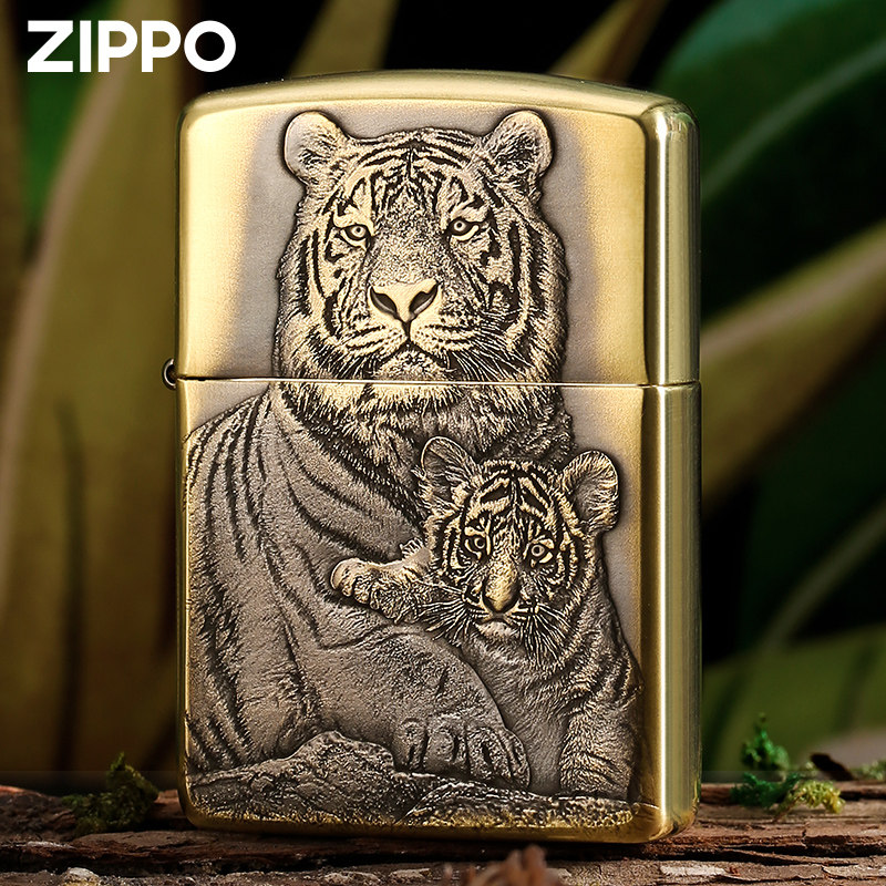 zippo官方正品打火机精雕盔甲