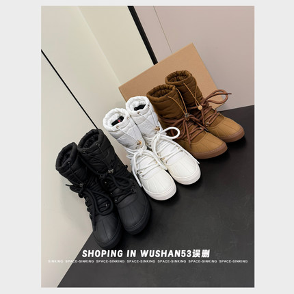 WUSHAN53| 瑞士的新兴品牌24SS新品羽绒毛绒拼贴雪地靴子女09/06