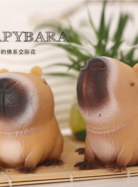 PTW 3C无毒网红卡皮巴拉捏捏乐解压发泄球动物件减压捏捏创意摆件