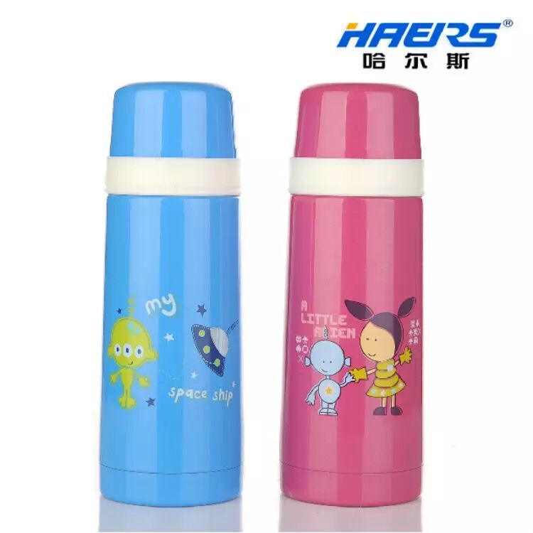 哈尔斯保温杯 儿童保温杯 卡通水壶水杯 不锈钢学生保温瓶350ml
