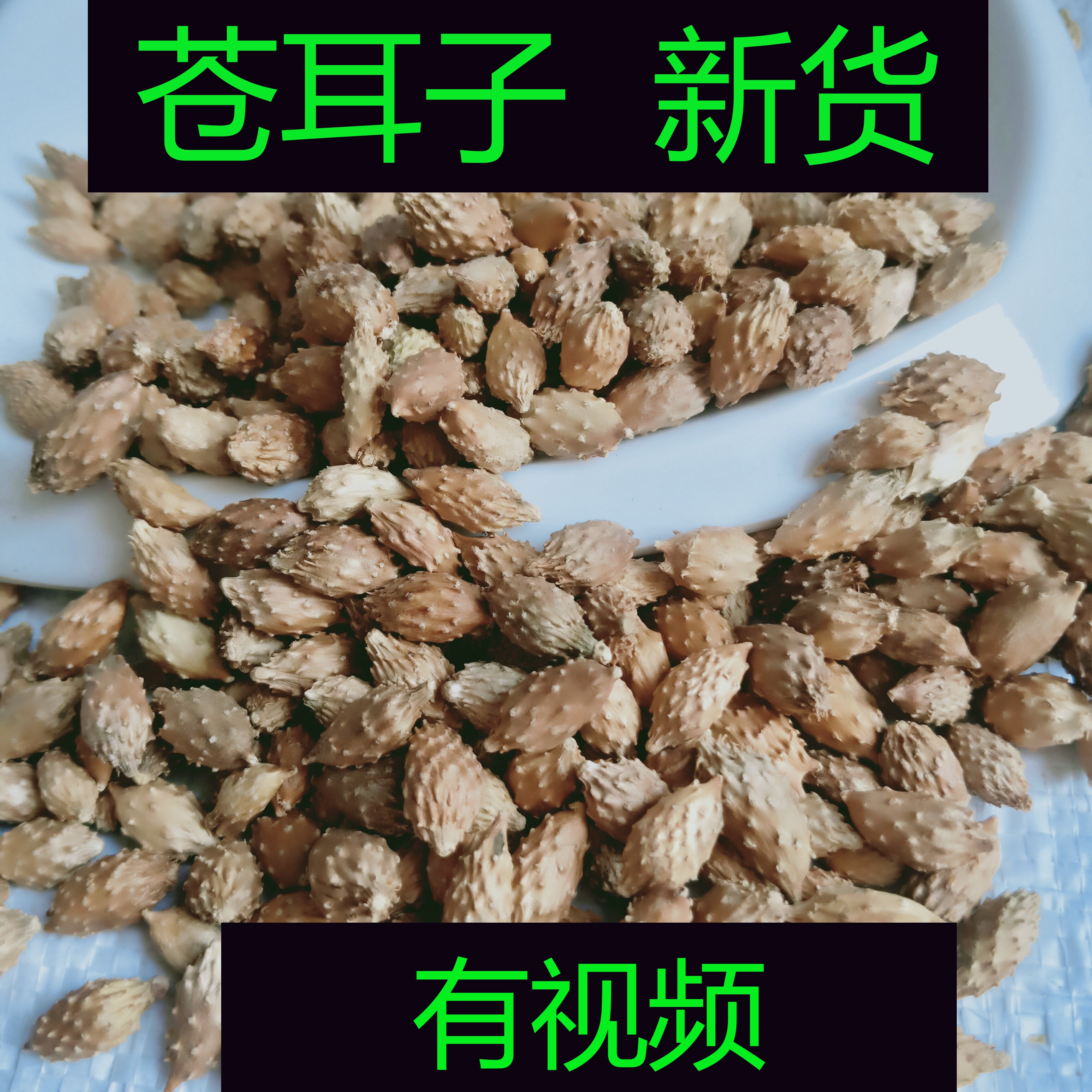 中药材 野生苍耳子 牛虱子茶 胡苍子500g克 泡脚 新鲜干货散装