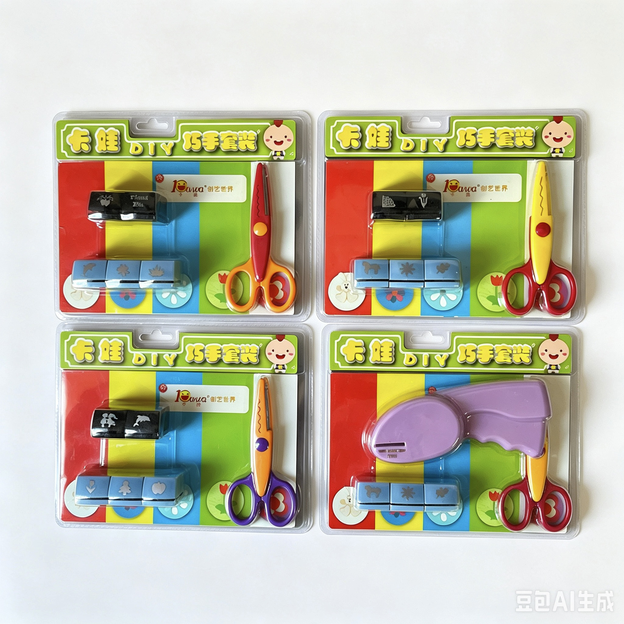 卡娃  压花器DIY三套加手柄  儿童手工女孩 生日礼物 玩具 压花器