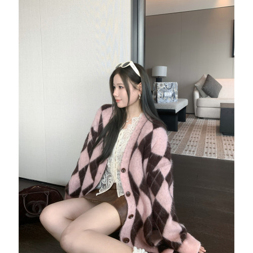 软糯糯学院派羊毛拉毛绒感毛衣