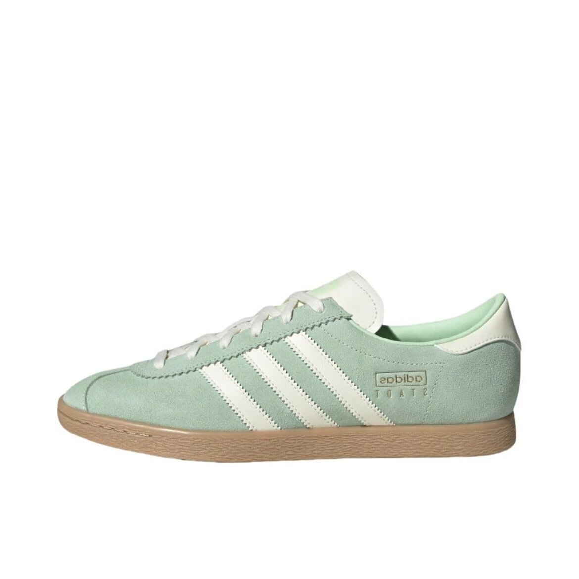 adidas 百搭 薄底T头鞋 低帮 板鞋 男女同款 绿色JR9550成都qy仓
