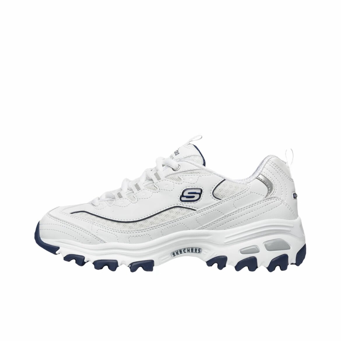 Skechers熊猫鞋 百搭 增高 低帮 老爹 白蓝99999863/wnv成都qy仓