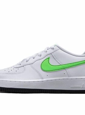 NikeAir Force 1 GS 低帮 板鞋 白绿 FV5948-106 重庆Tr仓