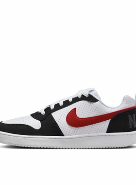 耐克Nike低帮板鞋男款黑白红838937-102嘉兴仓