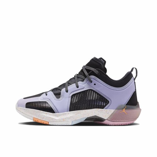 Jordan 防滑耐磨 低帮 篮球鞋 男女同款 黑紫FD8700-001成都qy仓
