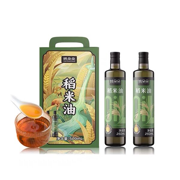 健康姚朵朵稻米油礼盒装食用油
