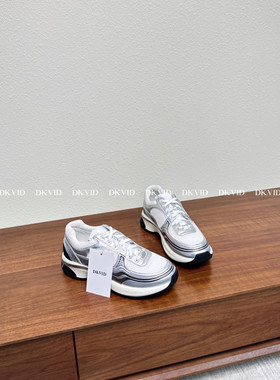 DKVID 升级款 银角真皮厚底网面运动老爹鞋厚底拼色运动鞋