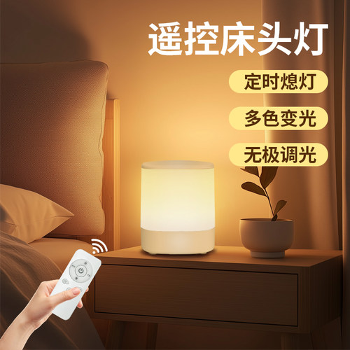 床头灯遥控定时熄灯小夜灯