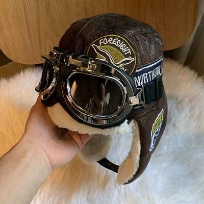 儿童冬季加绒保暖雷锋帽