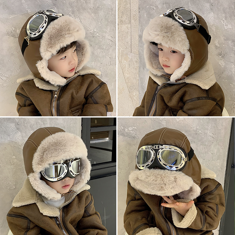 儿童雷锋棉帽子东北防寒装备2025新款冬季大男孩哈尔滨飞行员骑车