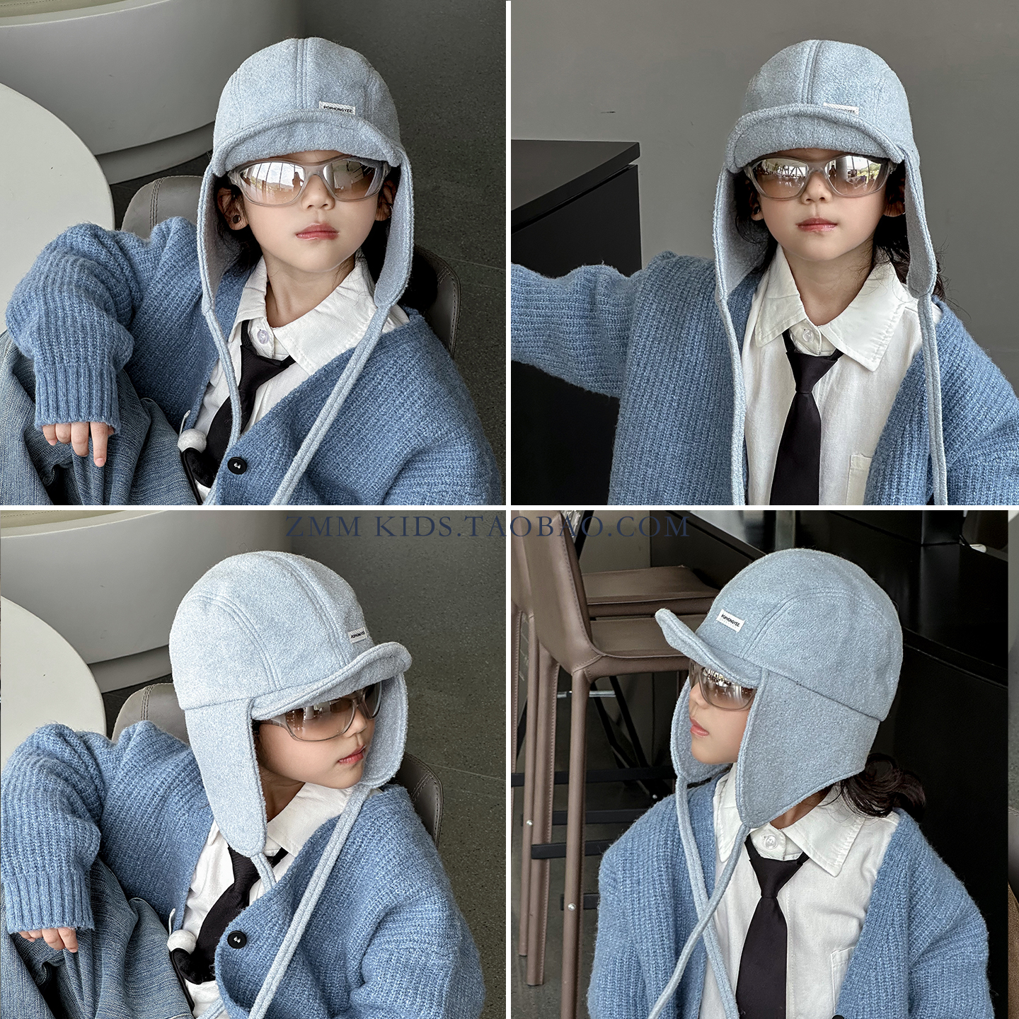 儿童雷锋棉帽子飞行员2025新款冬季中大男孩宝痞帅气护耳骑车防寒
