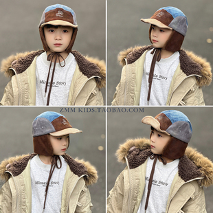 儿童雷锋帽子护耳棒球大男孩宝小痞帅气炸街潮流韩版超好看的冬天