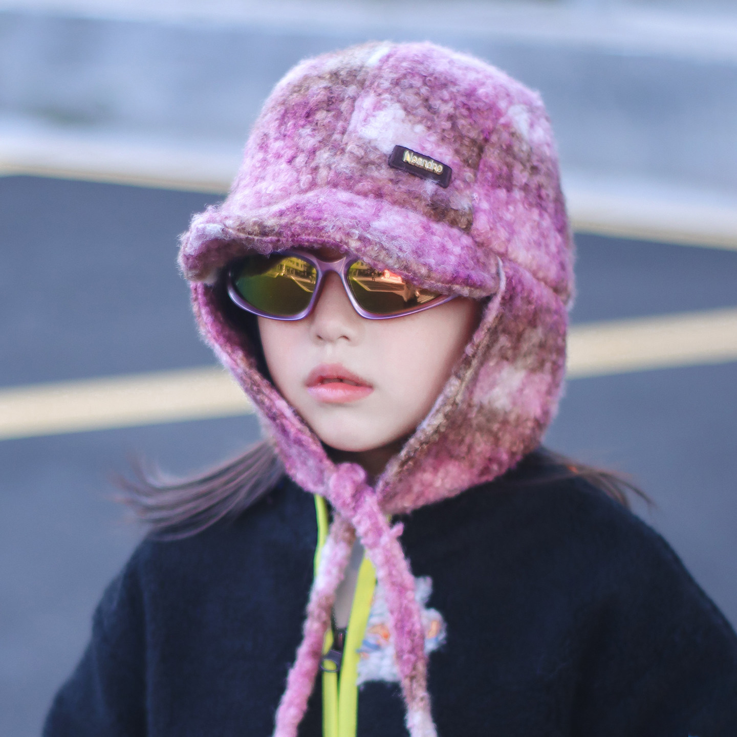 儿童雷锋棉帽子女款2025新款冬季中大女孩护耳洋气时尚冬天好看的