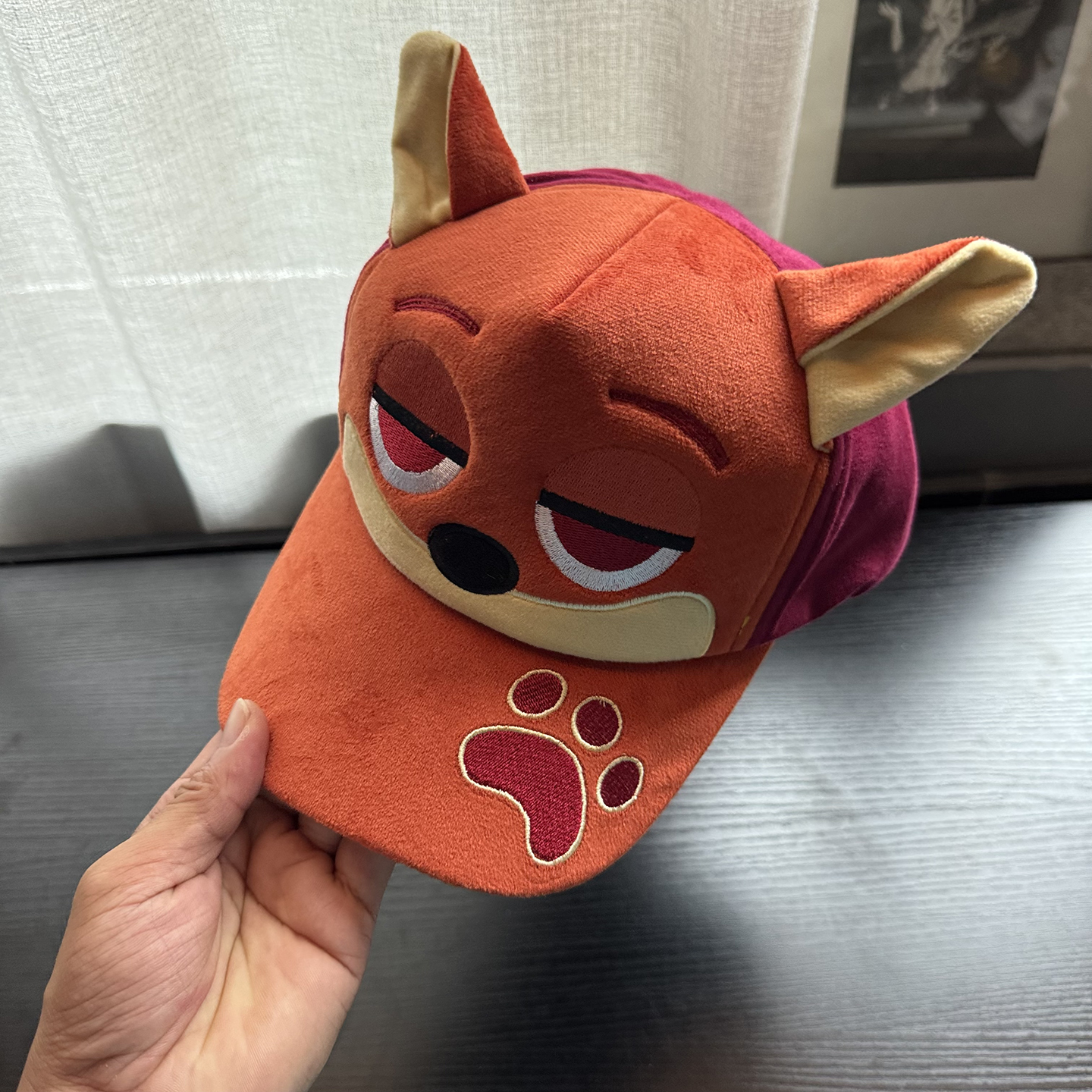 儿童棒球帽子狐狸尼克2025新款可爱鸭舌中大男孩秋冬季疯狂动物城