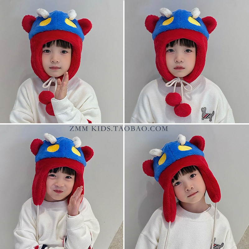 赛罗奥特曼儿童雷锋帽子2025新款护耳冬季小男孩宝东北防寒冬天,童装/婴儿装/亲子装,帽子,淘宝优惠券,粉丝福利购,淘宝优惠卷