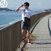 StreamTrail男包单肩包SD Flat Bag防水尼龙潮流商务休闲斜挎包