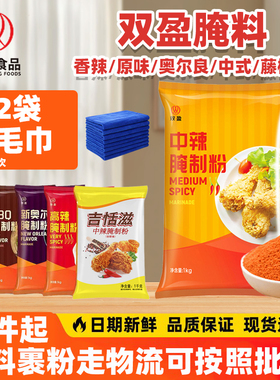双盈中辣腌制粉1kg双盈BBQ原味鸡排香辣腌料炸鸡双盈中辣腌料香辣