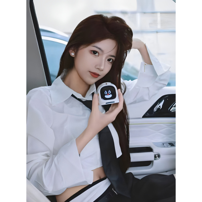 MANGOGO车载电子摆件电子宠物潮玩智能表情机器人伴侣汽车装饰