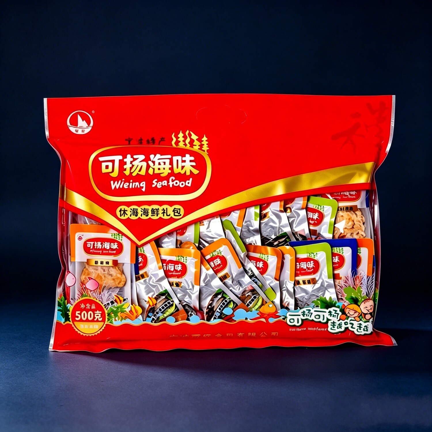 可扬休闲海鲜礼包500g海味零食图片