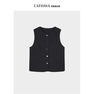 CATHAYA/凯喜雅丝绵马甲GTK2FBJM800