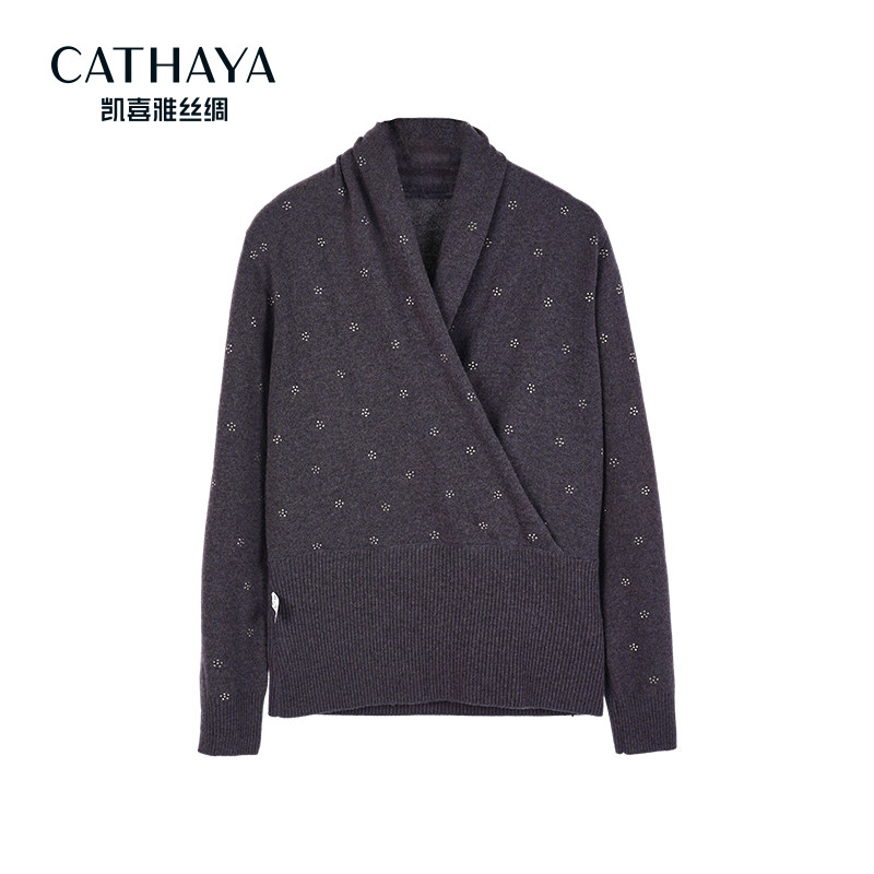 凯喜雅羊毛交叉领毛衣FAK2FEJKA98,女装/女士精品,毛衣,淘宝优惠券,粉丝福利购,淘宝优惠卷