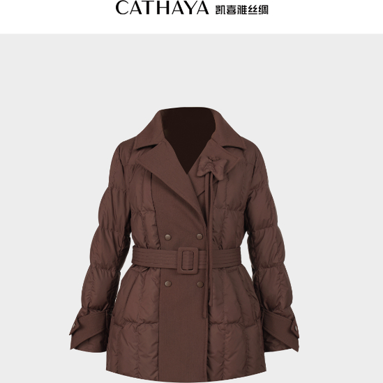 CATHAYA/凯喜雅中长款鹅绒服SMK2FMJM782