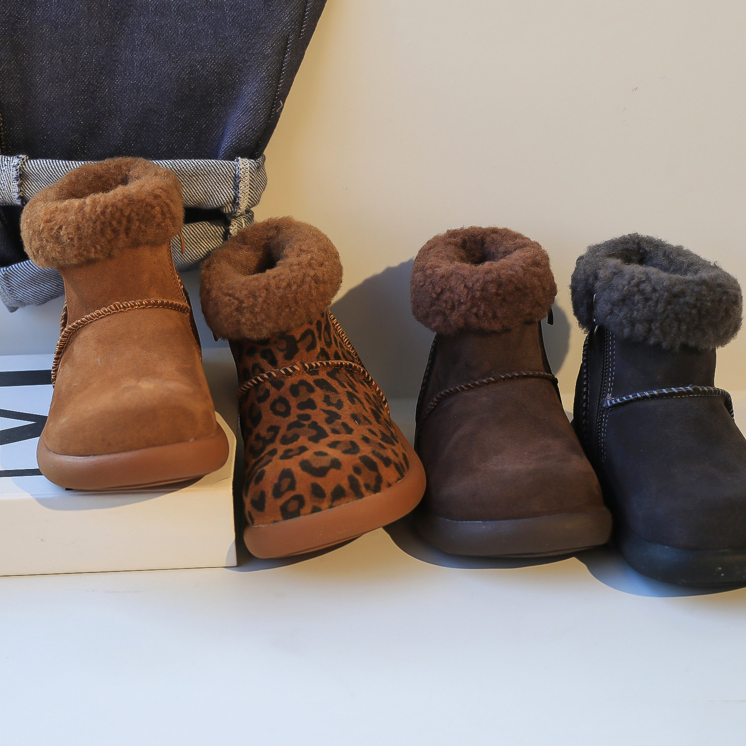 真皮加绒儿童二棉靴女童靴子2025冬季新款中大童冬鞋男童二棉鞋,童鞋/婴儿鞋/亲子鞋,雪地靴,淘宝优惠券,粉丝福利购,淘宝优惠卷