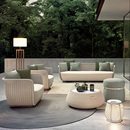 户外藤编沙发庭院室外商用会客厅组合休闲区阳光房铝合金藤椅沙发