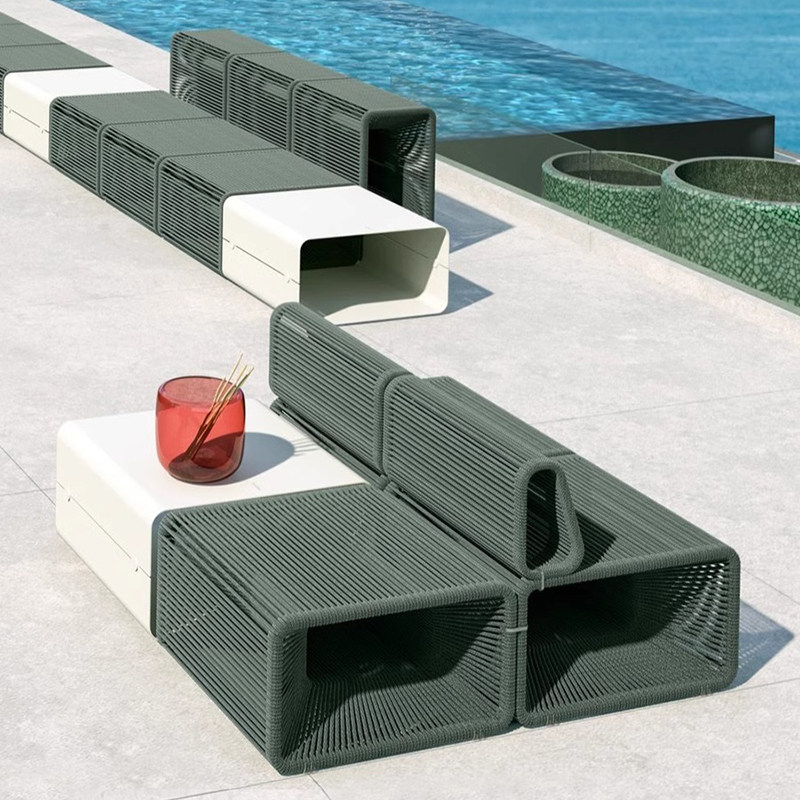 户外藤编沙发室外庭院酒店别墅泳池民宿商用休闲会所创意藤椅沙发