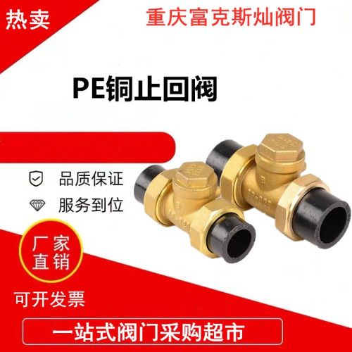 PE铜止回阀止回逆止阀单向阀