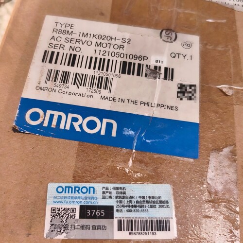 欧姆龙伺服电机R88M-1M1K020H-S2库存一台, ~议价