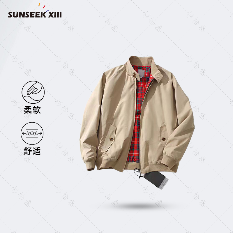 G9系列加厚款美式哈灵顿夹克复古休闲工装外套立领机车夹克36165