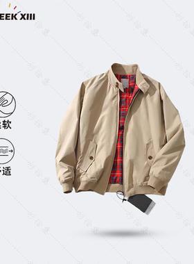 G9系列加厚款美式哈灵顿夹克复古休闲工装外套立领机车夹克36165