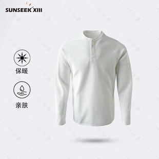 恤2573 圆领简约风上衣休闲运动长袖 暖型兼备 秋冬弹力抗皱长袖
