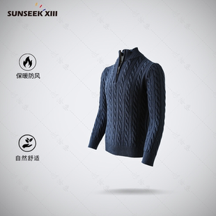 弹力透气抗皱舒适男款 休闲运动纯棉针织衫 针织外套8002 针织 经典