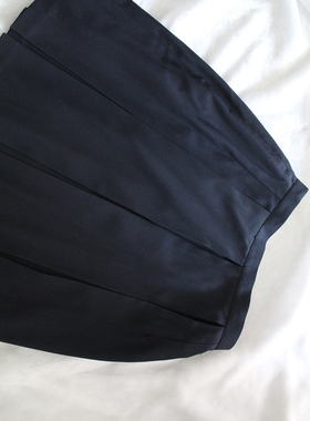 65折清仓 绀色纯色箱褶JK制服百搭日常校园通勤夏季日系短裙