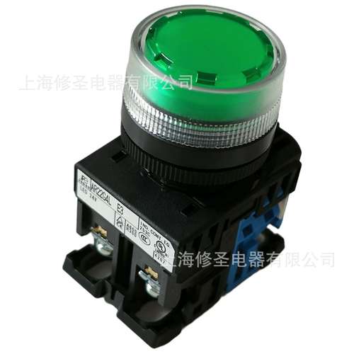 带透明防护罩按钮AR22G4L E3/E4富士正品FUJI带灯按钮开关实物图