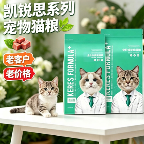 凯锐思猫粮全价成猫粮幼猫粮英短